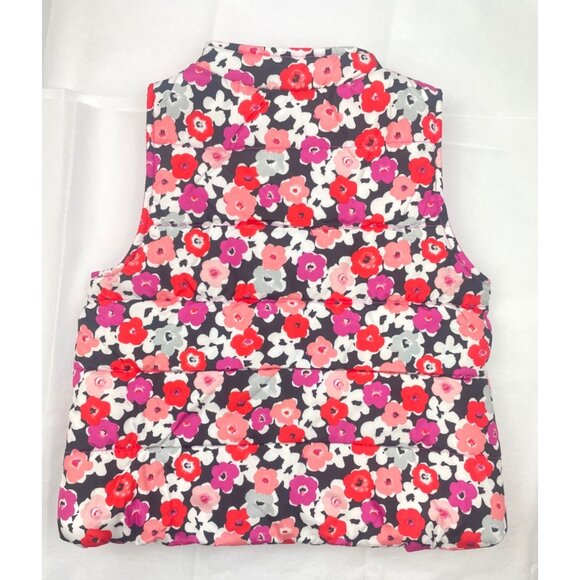 Gymboree Girl Floral Puffer Vest  Jacket S (5-6) - Picture 8 of 10